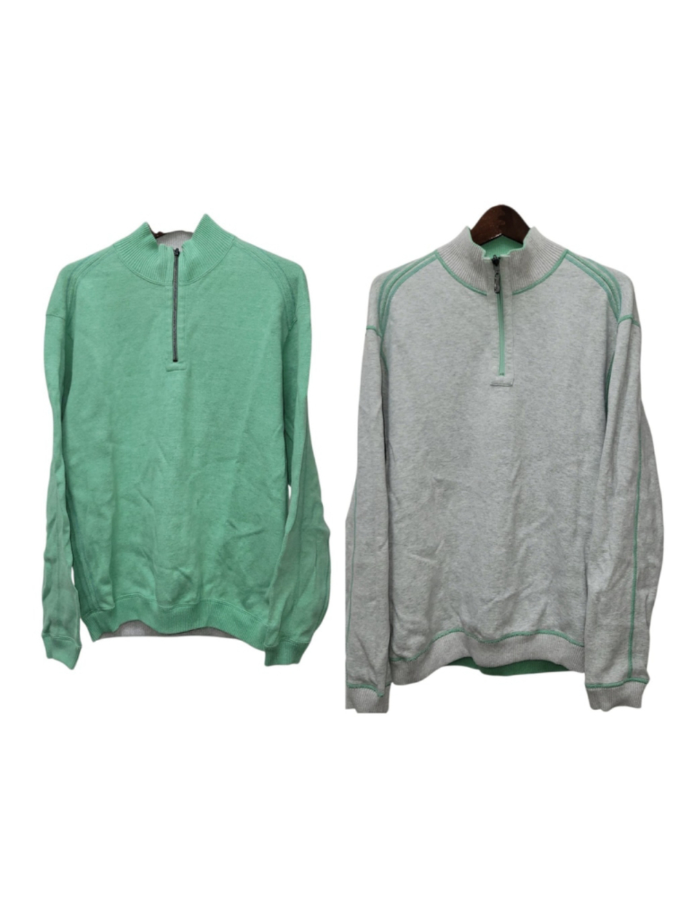 Tommy Bahama Men's Reversible Quarter-Zip Long-Sleeves Sweatshirt Size Large